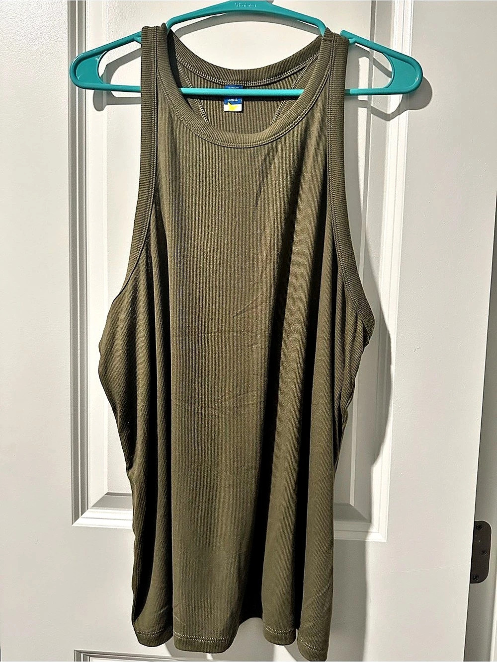 8Ultralite Olive Draped Tank Top Size XL